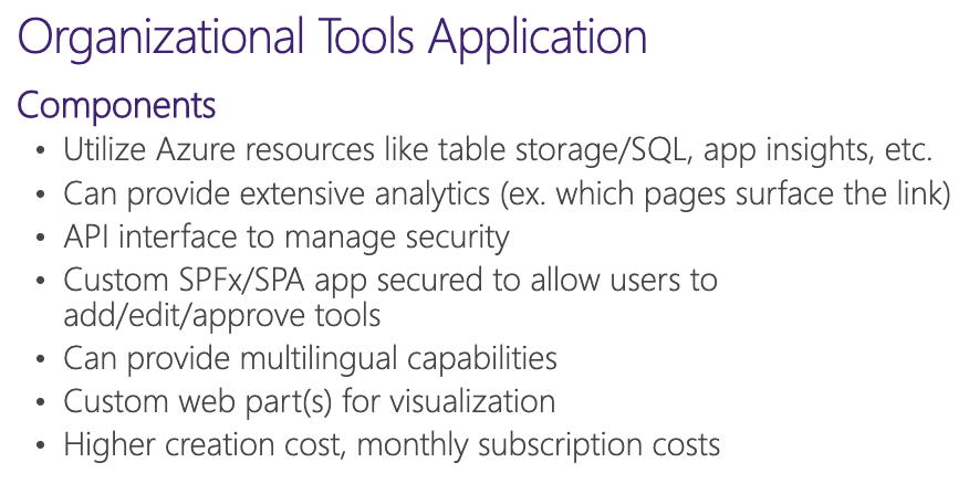 List of organization tools application that are described in the following paragraph. 