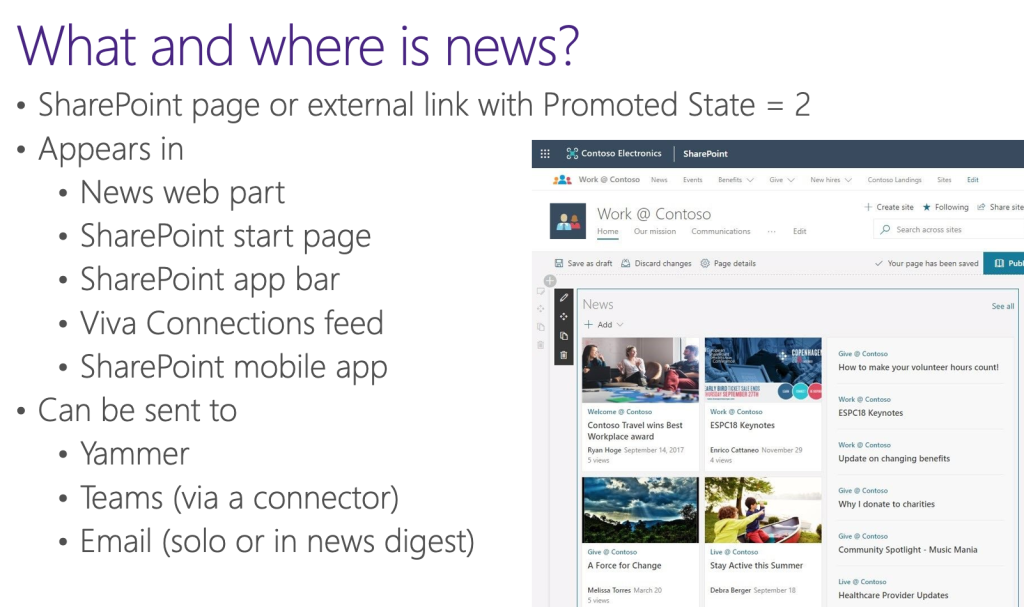 Visual list of what and where news can be found. Listed apps/places are in following paragraph.